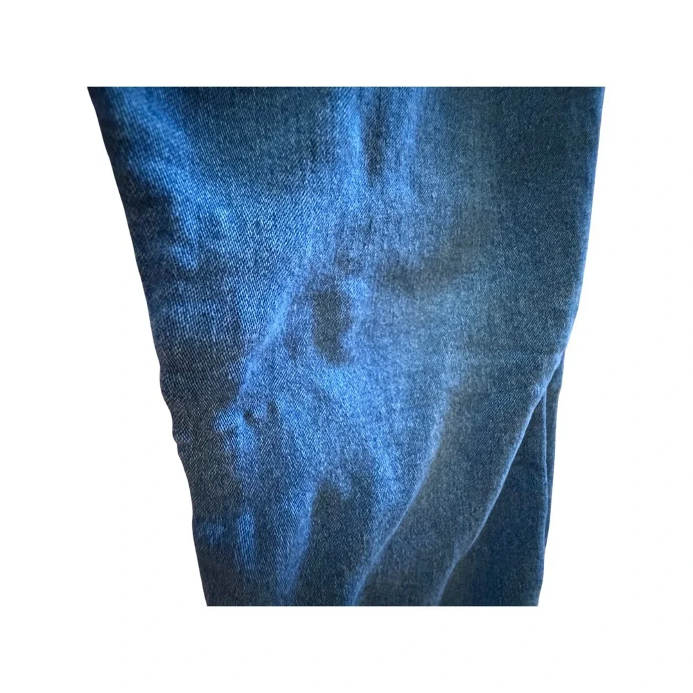 Justice Girls Blue Distressed Mid Rise Denim Leggings Slim Fit Jeggings Size 10S